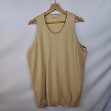 Gilet Brunello Cucinelli 100% cashmere colore beige taglia XXL da uomo