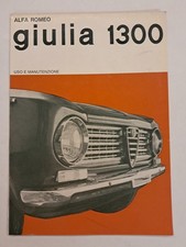 LIBRETTO USO E MANUTENZIONE_ALFA ROMEO_GIULIA 1300_1964