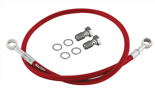 Tubo treccia rosso - rosso, per