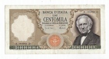 100000 LIRE MANZONI N164262D DEL 1974 BANKNOTES ITALY