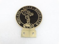 Ottone Anteriore Griglia Radiatore Stemma Per Vintage Rolls Royce #247-7