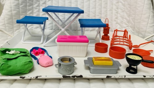 Barbie doll lets camping - doll,