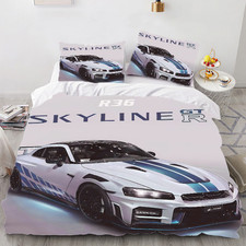 Skyline Copripiumino Auto Sportivo Taglia Singola Ragazzi Set Biancheria da Letto Decorazione