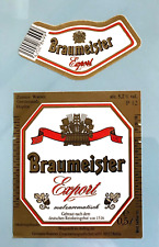 Etichetta birra-etichetta birra, GERMANIA BRAUEREI, Braumeister Export, Berlino#458#