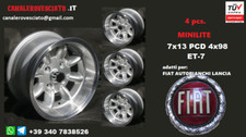 Cerchi in lega Minilite 13 pollici a canale rovesciato per Fiat Lancia Alfaromeo