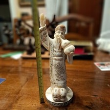 antico okimono statua cinese