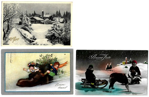 Set cartoline buon anno - set, di