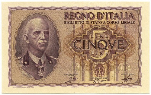 Lire biglietto stato - 5, di