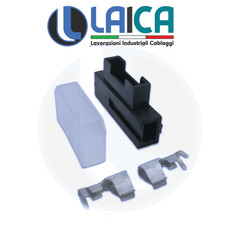 PORTAFUSIBILE 1 FUSE UNIVAL FUSIBILE LAMELLARE IN LINEA COMPLETO AUTO MOTO 1 KIT