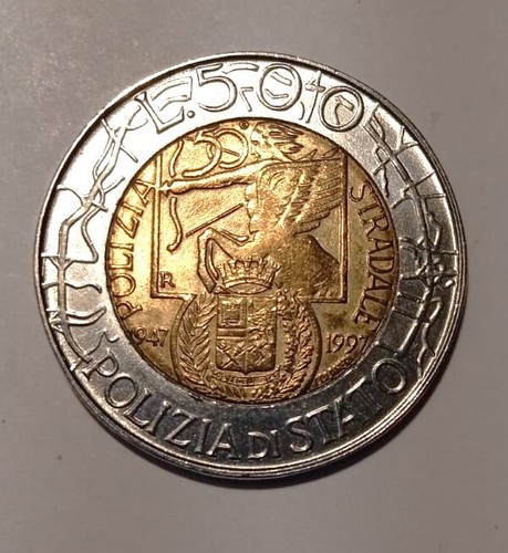 500 lire polizia stato - di, del