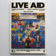 Live aid concert programme - live,