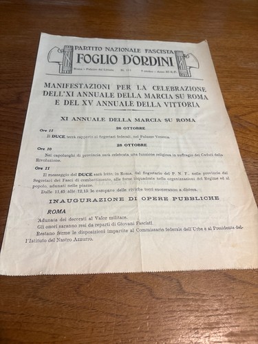 Foglio ordini celebrazioni - foglio, d’ordini-celebrazioni