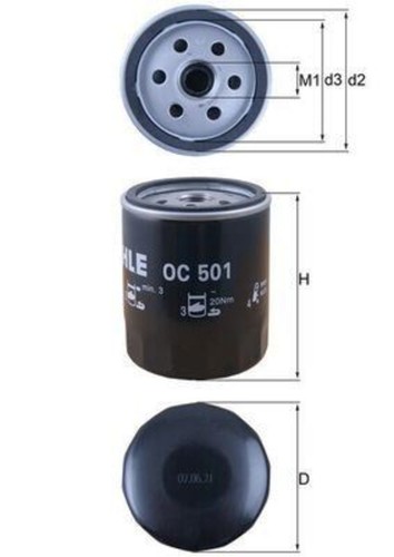 Filtro olio mahle per - olio,