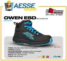 U Power Scarpe Antinfortunische Red Ego Upower OWEN ESD S3S CI HI HRO FO SR