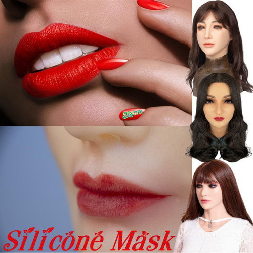 Maschera viso donna realistica