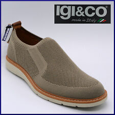 Scarpe da uomo estive IGI E CO slip on in tessuto mocassini casual traspiranti