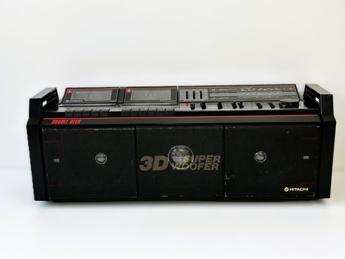 Boombox hitachi 3d8 super - boombox,
