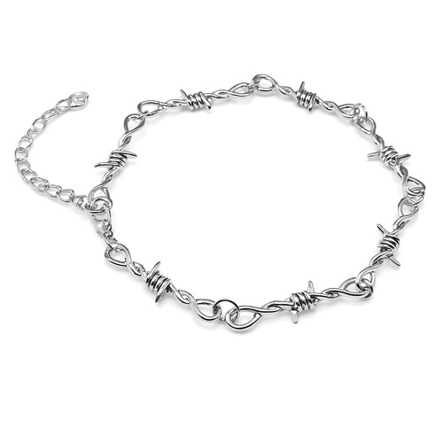 Bracciale filo spinato - , catena