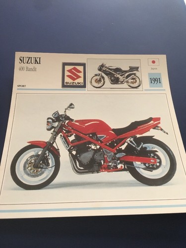 Suzuki 400 bandit 1991 carta - suzuki,