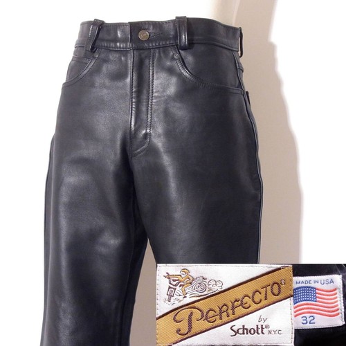 Pantalone pelle bootcut schott - pelle,