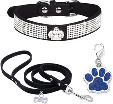 Cane Collare Strass Morbido