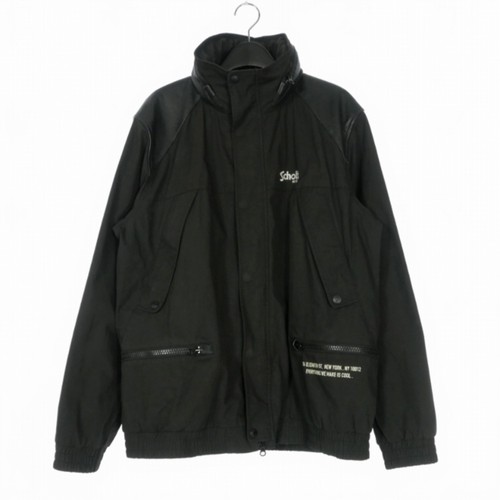 Schott leather combi jacket - leather,