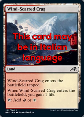 Mtg wind scarred crag - mtg,
