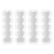  Stampo per candele a cuore da 4 pezzi Stampo a cuore per candele Stampi per