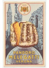 cartolina pubblicitaria Pandoro Melegatti Verona