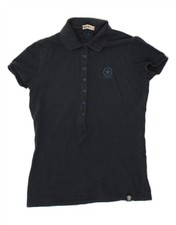 Polo donna CONVERSE UK 14 grande blu navy cotone CA40