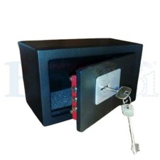 Cassaforte a mobile serratura a chiave da armadio hotel acciaio 7mm 23x13x11 cm