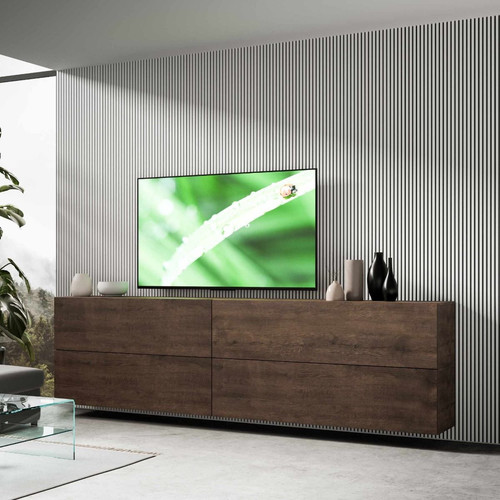 Parete attrezzata legno - parete,