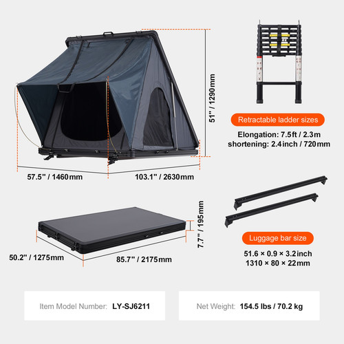 Tenda tetto rigida - tenda,