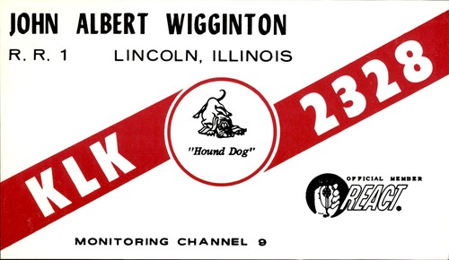 Vintage radio qsl card klk - qsl,