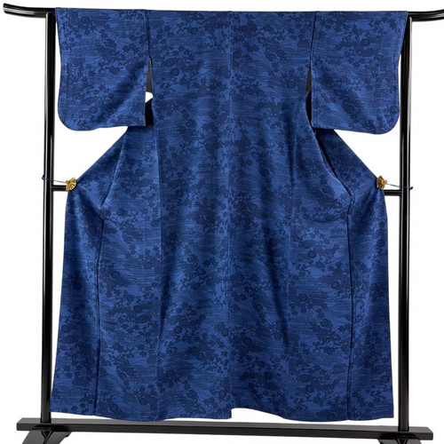 Kimono giapponese komon indaco - kimono,