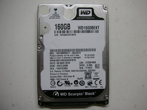 Scorpio black 160gb - scorpio,
