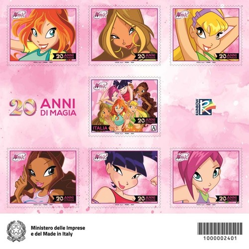 Francobollo winx club 6 - francobollo,