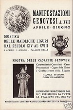 ADVERTISEMENT 1939 GENOA