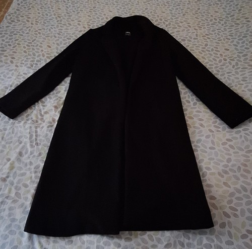 Zara cappotto donna nero - zara, lungo