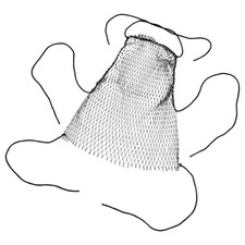 Donna vedere attraverso copricostume bikini a rete con strass a rete (nero)