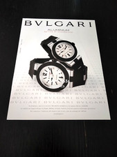1998 BULGARI BVLGARI  ALUMINIUM OROLOGIO WATCH VINTAGE AD PUBBLICITA