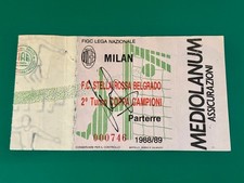 COPPA EUROPEA 1988/89 AC MILANO vs STELLA ROSSA BEOGRAD (AUTOGRAFO VIRDIS)