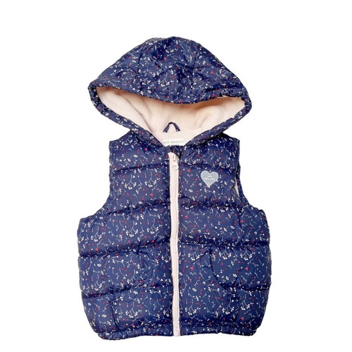Gilet imbottito con cappuccio