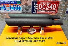 Harley Davidson terminali di scarico chiusi Screamin Eagle neri x Sportster  883