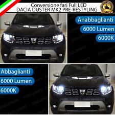 CONVERSIONE FARI FULL LED PER DACIA DUSTER MK2 PRE-RESTYLING LED CANBUS H7 6000K