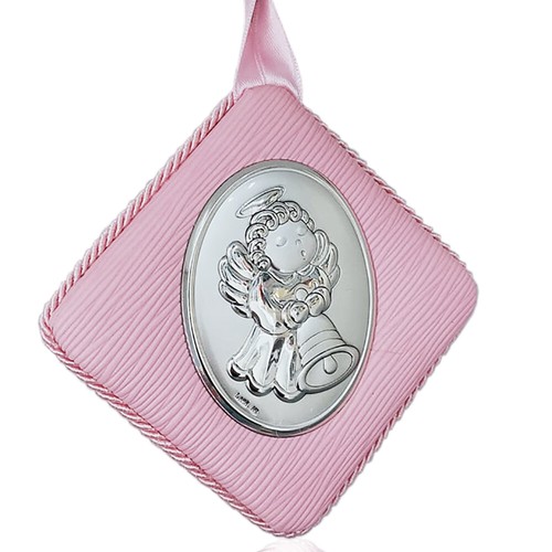Capoculla medaglione rosa - , a