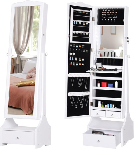 Homcom led portagioie armadio - homcom,