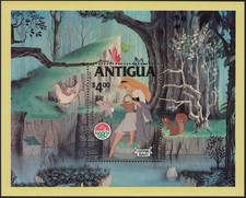 Foglietto "Bella addormentata", 1980 - Antigua - DISNEY - MNH ** [DIS190]