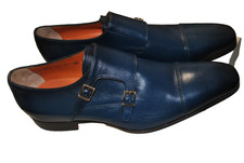 SANTONI  DOPPIA FIBBIA PELLE