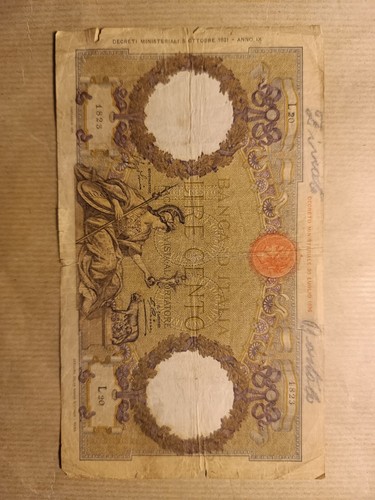 Banconota antica regno d - ,